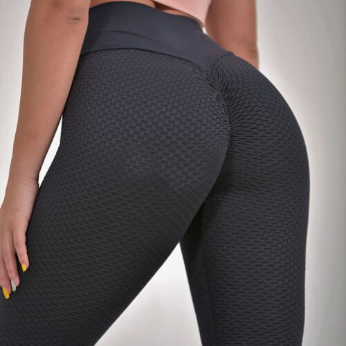 3D Mesh Tik Tok Leggings - Black