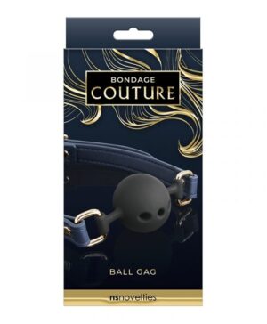 Bondage Couture Ball Gag - Navy Blue