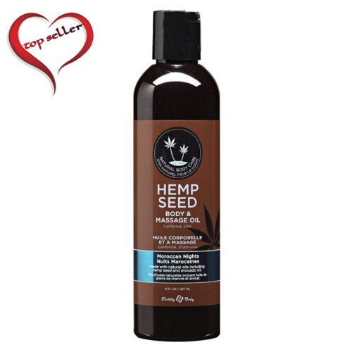 8 oz. Hemp Seed Massage Oil Moroccan Nights