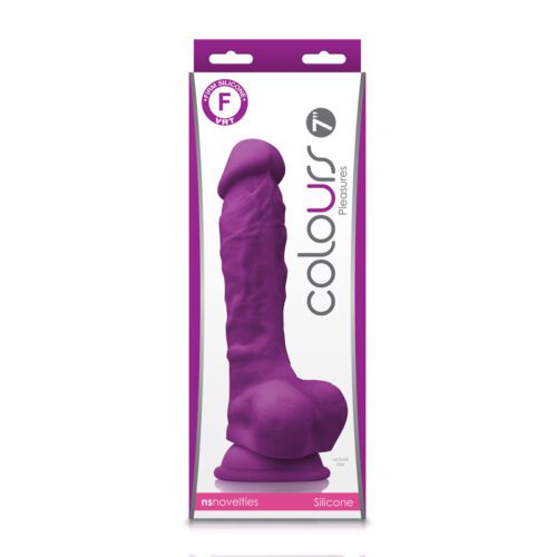 Colours Pleasures Firm 7" Dildo -Purple 1