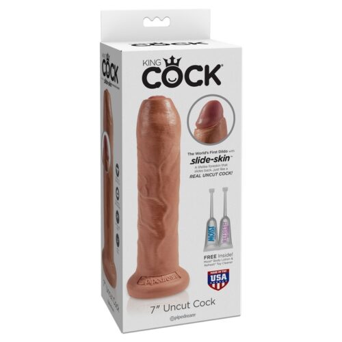 King Cock 7” Uncut Tan