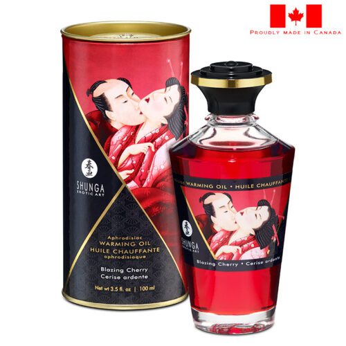 Shunga Warming Massage Oil 100 ml Cherry