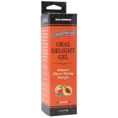 4 oz GoodHead Oral Delight Gel Peach 1