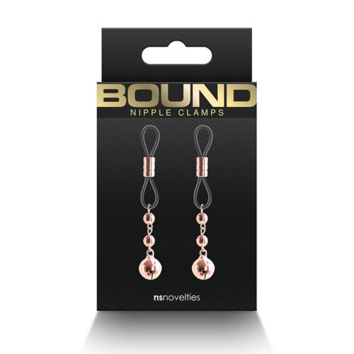 Bound Nipple Clamps - D1 - Rose Gold